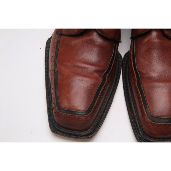 Mezlan Dress Shoes Oxfords Brown Leather Mens Lace Up 10 m - Picture 4 of 16